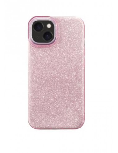 Coque paillettes rose