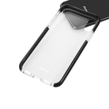 Coque iphone transparente et noire Gemini