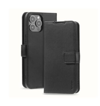 Coque iphone simili cuir noir Gamma