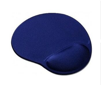 Tapis de souris en gel avec repose poignet bleu