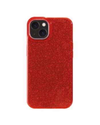 Coque paillettes rouge