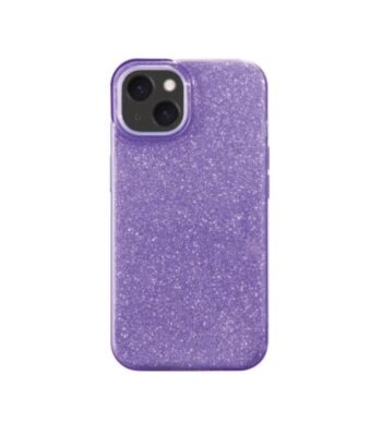 Coque paillettes violet